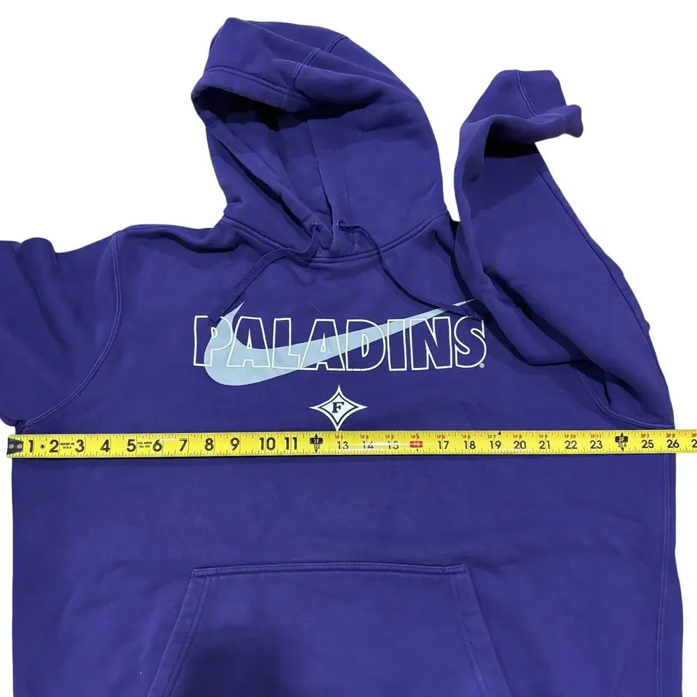 Furman Paladins‎ Nike Purple Gray Hooded Sweatshirt Hoodie Men’s Size XL NCAA
